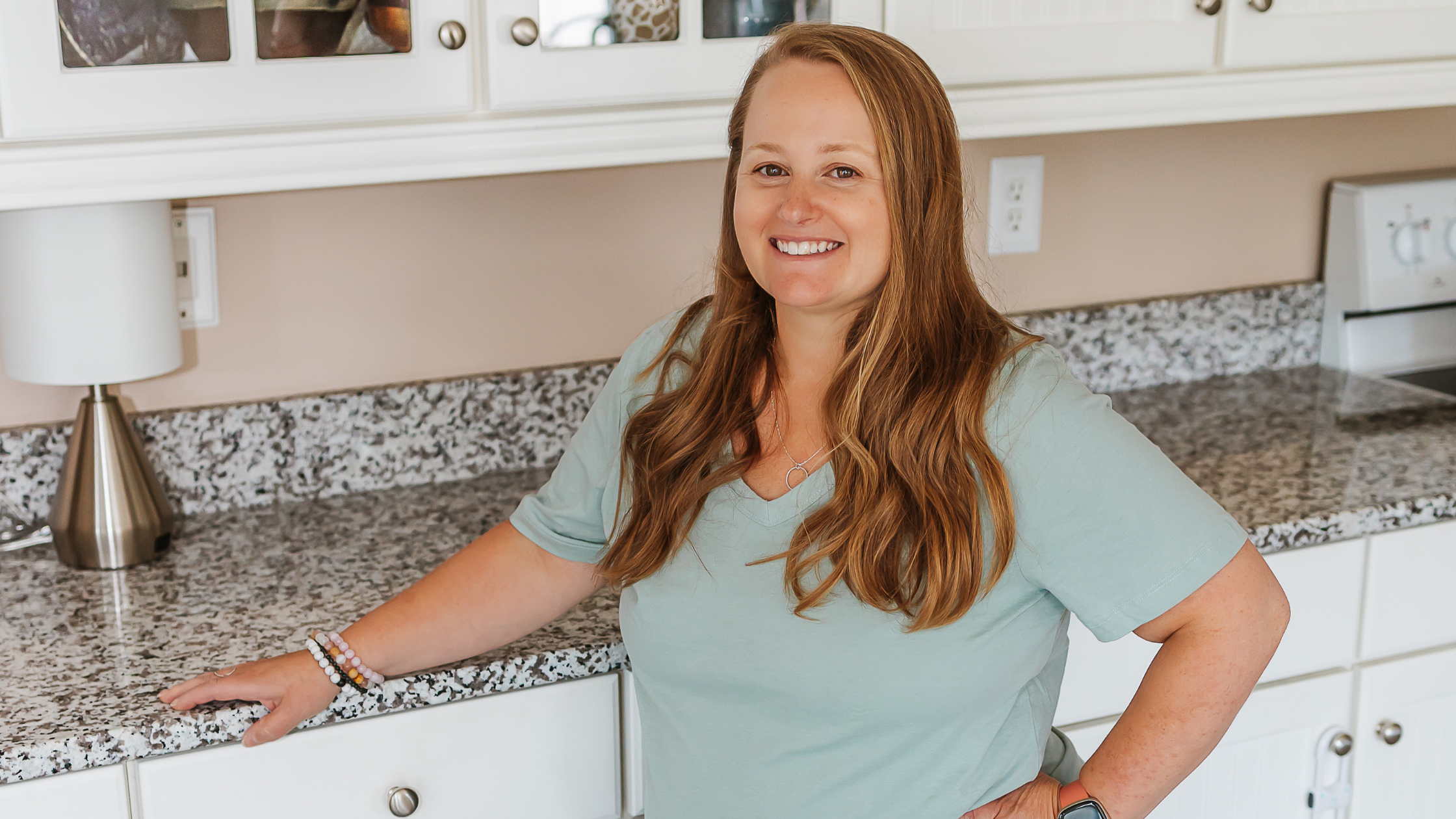 photo of nicole professional organizer and productivity coach in kitchen